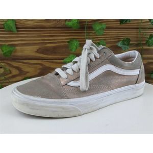 VANS Size 8.5 Sneaker Pink Leather Medium‎ (B, M) Lace Up Women